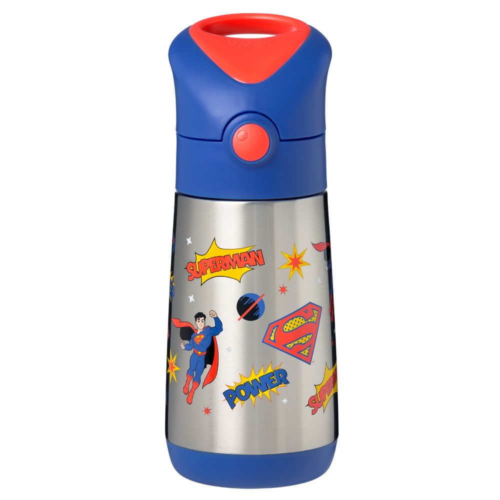 B.BOX Termoska na pití s brčkem 350 ml - Superman |